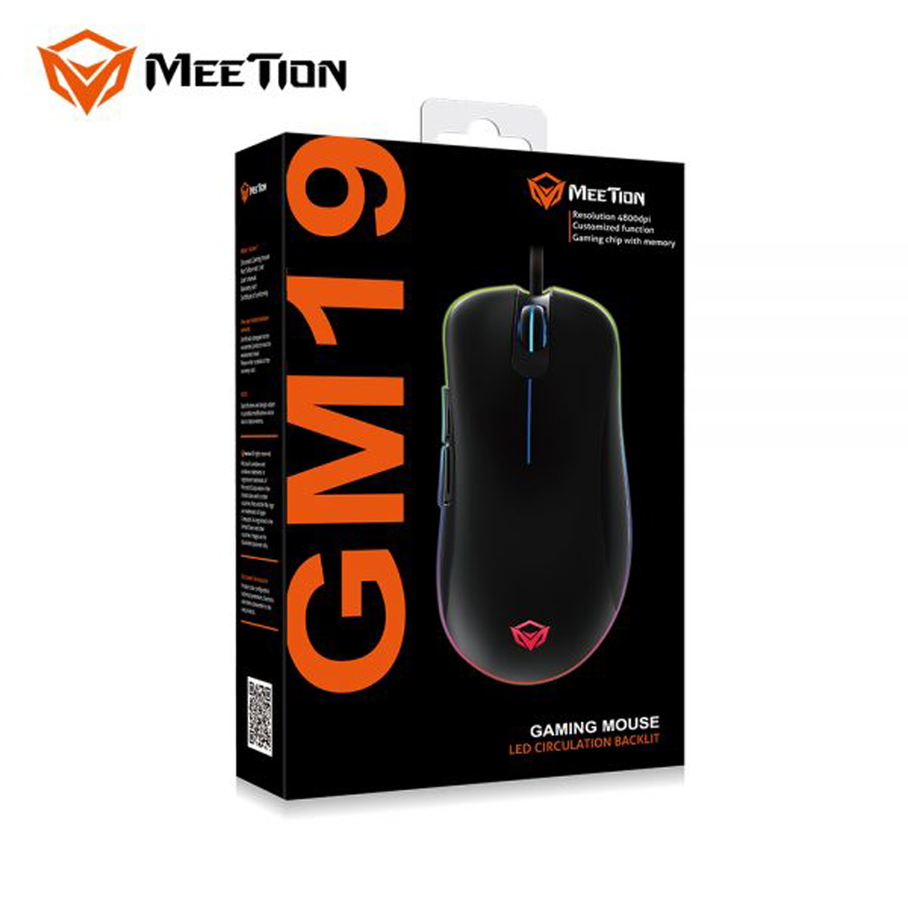 ماوس ألعاب خفيف 1.8RGBمتر MEETION MT GM19GAMING